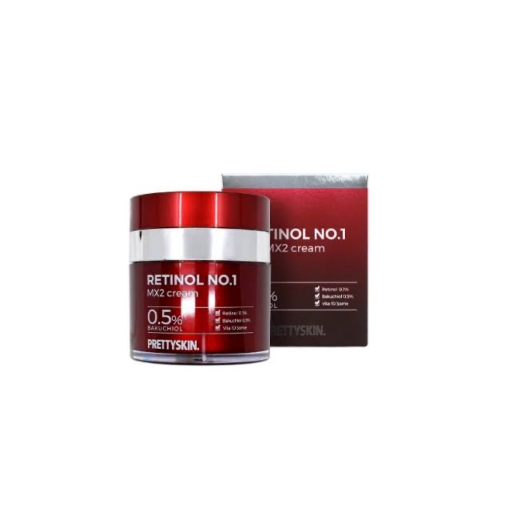 พร้อมส่ง Pretty Skin Retinol No.1 MX2 Cream 50ml. ครีมต่อต้านริ้วรอยแห่งวัย เพื่อผิวกระชับ