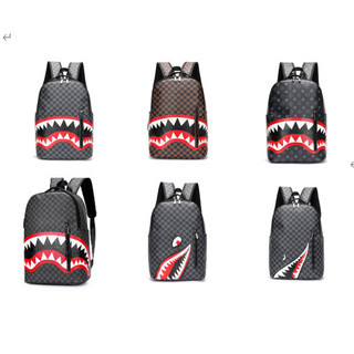 ⭐️COD⭐️ New leisure shark backpack business large capacity men's backpack campus high-value backpack