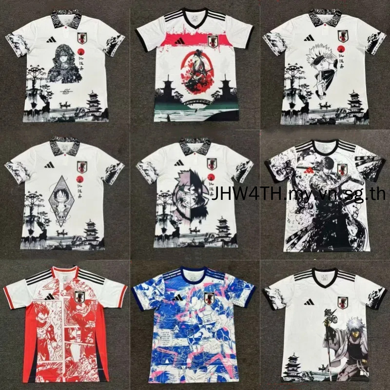 2025 ญี่ปุ่น เสื้อเจอร์ซีย์ อะนิเมะแขนสั้นเสื้อยืดฟุตบอลผู้ชาย