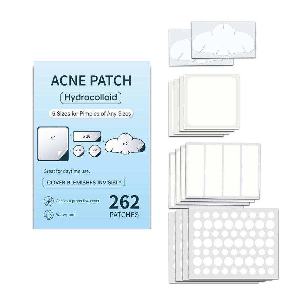 262 ชิ้น/เซ็ต Hydrocolloid Acne Patch Mild ไม่ระคายเคืองสิวสิวแพทช์ Salicylic Acid สิวสติกเกอร์ Skincare
