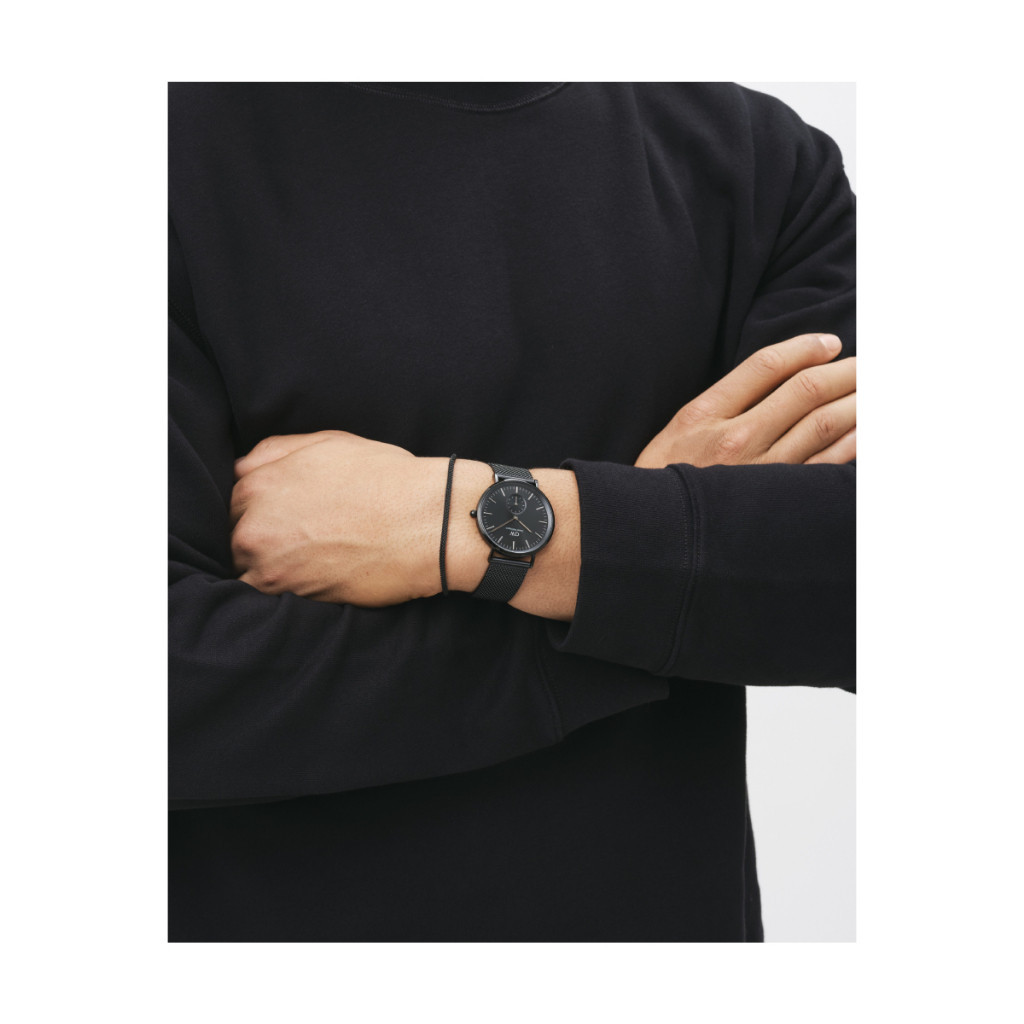 Daniel Wellington سوار شبكي Tide Ashfield — أسود — صورة 3