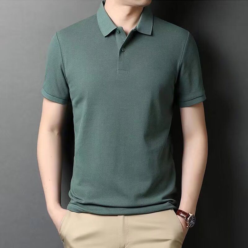 เอ้อเชนชิ เสื้อโปโลแขนสั้นผู้ชายแฟชั่นอินเทรนด์การออกแบบ