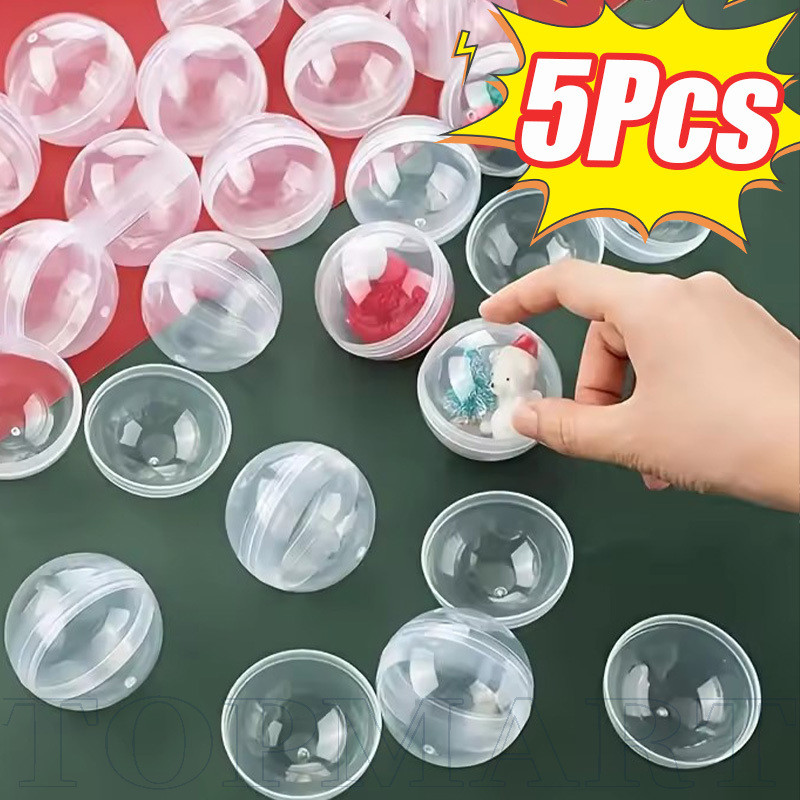 ไข่แคปซูลพลาสติก หน้า ทนทาน 28 มม./35 มม./45 มม./50 มม., เปลือกเปล่าพื้นผิวเรียบสําหรับบรรจุภัณฑ์ของเล่น ทําเอง, อุปกรณ์เสริมเครื่องจ
