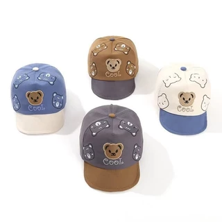 หมวกเด็ก ไม่ถึง 1ขวบ หมวกแก๊ปลายหมี พร้อมส่งจากไทย