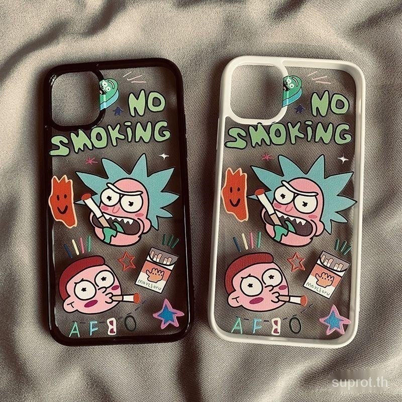 เคสโทรศัพท์มือถือแบบใส กันกระแทก ลาย Rick สําหรับ iPhone 15promax 11promax 14 14 14 13 13 11 Pro Max 13promax 13pro 14xr xmax 7 8plus 11pro