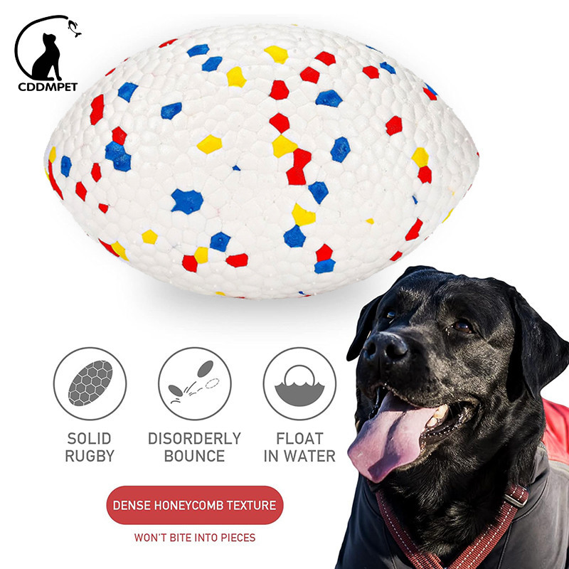 【CDDMPET】ของเล่นลูกรักบี้ ETPU ที่ทนทาน สําหรับสัตว์เลี้ยง สุนัข