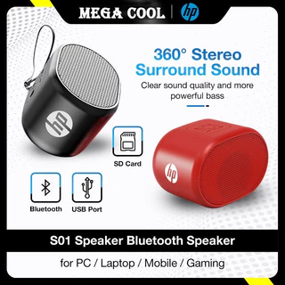 HP ลำโพงบลูทูธ ลําโพงซับวูฟเฟอร์ไร้สาย Wireless Bluetooth speaker ขนาดเล็ก แบบพกพา สําหรับกลางแจ้ง สามารถใช้งานได้นาน12H