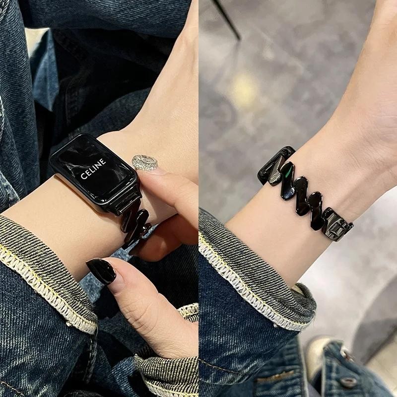 สายนาฬิกาข้อมือ สเตนเลส โลหะ สําหรับ Samsung Galaxy Fit 3 SmartWatch Sport Watchband Samsung Fit3 Strap Woman Man Wristband