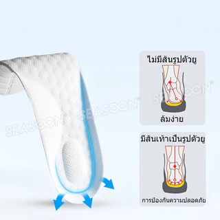 แผ่นรองฝ่าเท้าแบบแบนสำหรับเด็ก แผ่นรองฝ่าเท้าแบบนุ่มระบายอากาศได้ดีขนาด 21-35