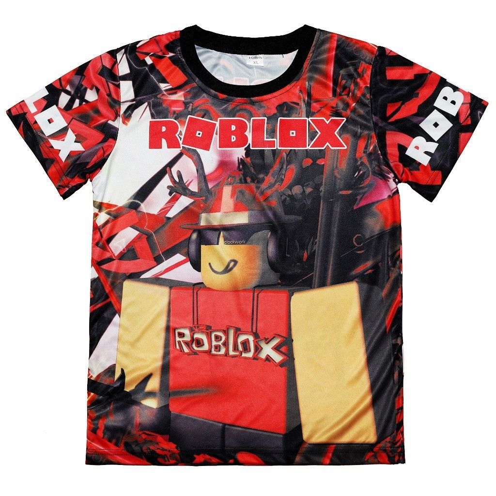 ขายดี เสื้อยืด พิมพ์ลายการ์ตูน Roblox Game สําหรับเด็ก 2024