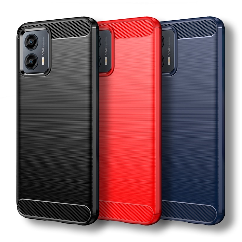 เคสโทรศัพท์มือถือซิลิโคน คาร์บอนไฟเบอร์ กันกระแทก สําหรับ Motorola Moto G 5G 2023 Moto G 5G One 5G U