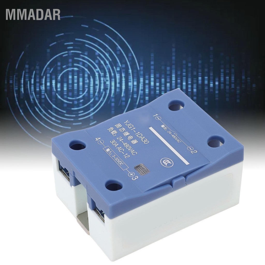 MMADAR SINGLE PHASE Solid State Relay DC 3 ถึง 32V AC24 480V แรงดันไฟฟ้า 30A