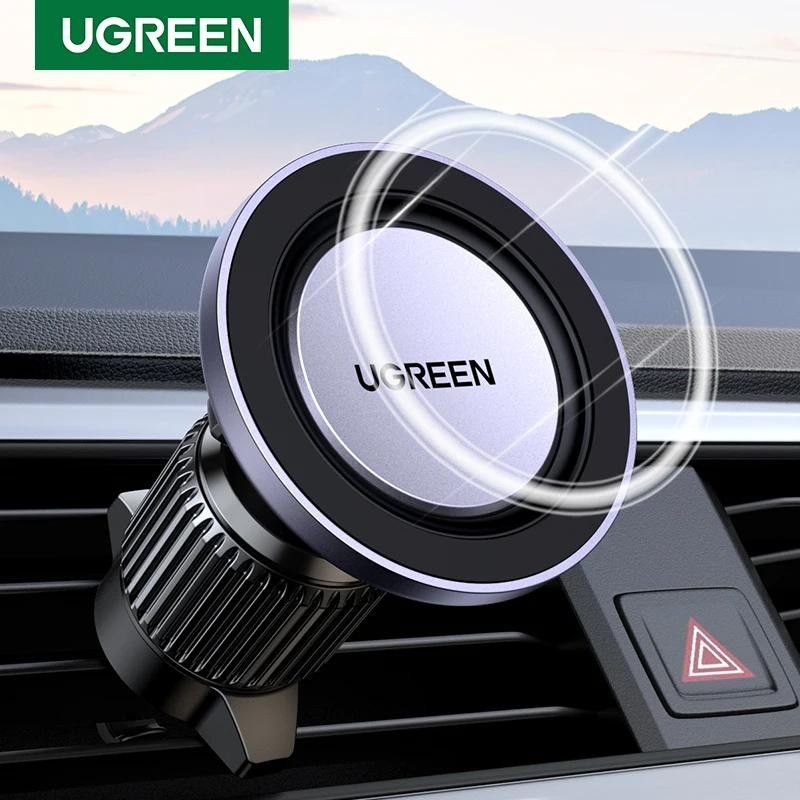 Ugreen ที่วางโทรศัพท์ในรถยนต์ แบบแม่เหล็ก แรงสูง มุมยืดหยุ่น สําหรับ iPhone 15 14 13 12 Series