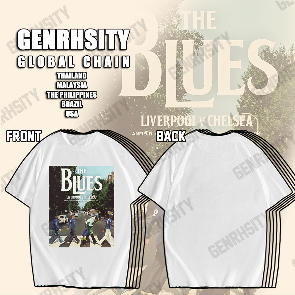 เสื้อ Chelsea ผ้าฝ้าย พิมพ์ลายสโมสรฟุตบอล Fashion Y2k สีขาว สําหรับผู้ชาย และผู้หญิง เสื้อชมรม s-5xl