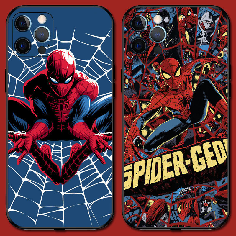 Spider-man สําหรับ Iphone11/12/13promax เคสโทรศัพท ์ อะนิเมะ Apple 15 Creative