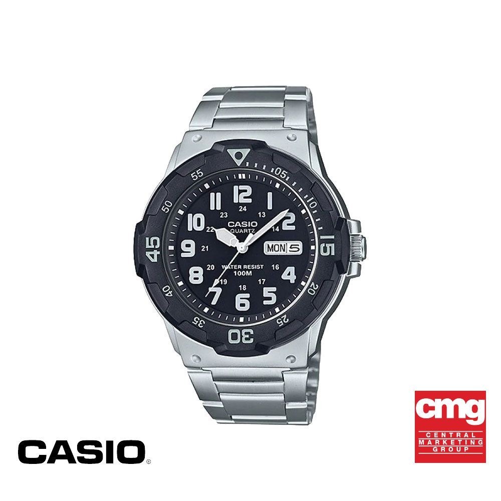 CASIO นาฬิกาข้อมือ CASIO รุ่น MRW-200HD-1BVDF วัสดุเรซิ่น สีดำ