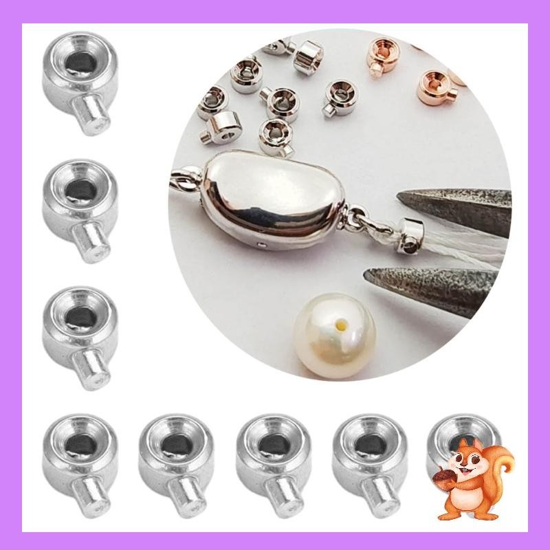 Pack of 20 Durable Positioning Clasp Copper Plating Stopper Spacer Beads
