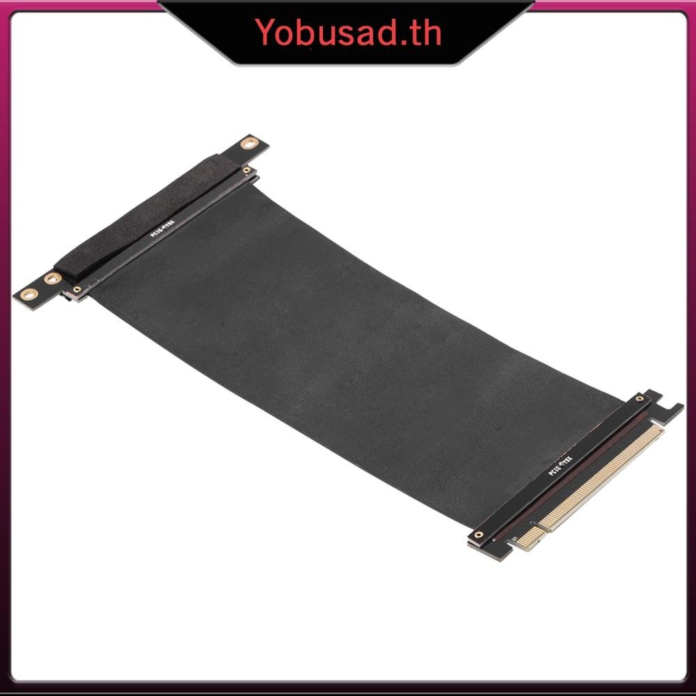 [Yobusad.th] Pcie 3.0 16X สายต่อ 90 องศา PCI-E 16X ถึง 16X การ์ดไรเซอร์แบบยืดหยุ่น