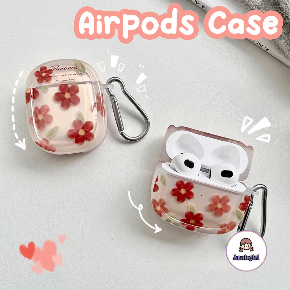 Retro ดอกไม้ Arc Shape หูฟังสําหรับ AirPods 1/2 AirPods 3 Pro 2 หูฟังไร้สายบลูทูธ Hook Anti-lost ชุดหูฟังฝาครอบป้องกัน