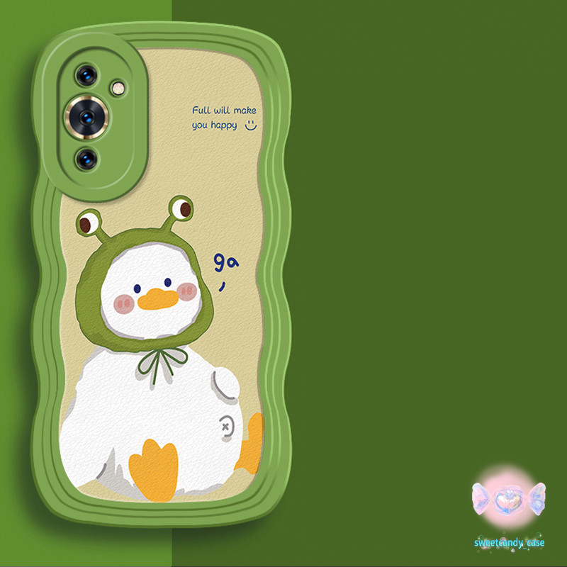 [จัดส่งท้องถิ่น] กบเป็ดWaveเคสโทรศัพท์ใช้งานร่วมกับiPhone 11 13 14 15 12 Pro Max X XR XS MAX 7 8 14 15 Plus phone cover