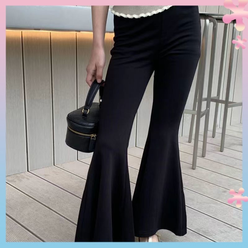 Girls' Shark Bell-Bottom Pants Spring/Summer Thin2024New Medium and Large Children's Underpants Loose Children's New Chinese Style Slimming