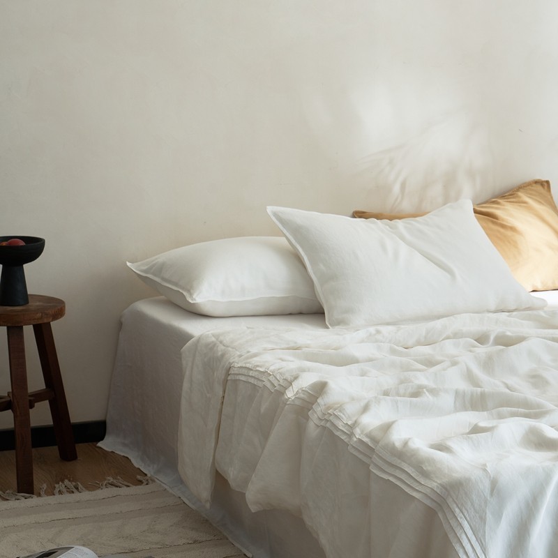 สไตล์ญี่ปุ่นสีทึบมินิมอล 100% ออสเตรีย เทนเซล ผ้านวม 1600ที สัมผัสเย็นเรียบและเนียนเดี่ยว/ราชินี/กษัตริย์ /ซูเปอร์คิงไซส์ผ้าไหมน้ําแข็งผ้านวม