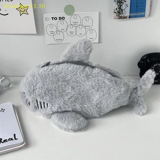 TimeHee น่ารัก Plush Ocean ดินสอกรณีกระเป๋าเครื่องสําอางแบบพกพาขนาดใหญ่ความจุปากกาเครื่องเขียนกล่องเก็บโรงเรียนอุปกรณ์สํานักงาน TH