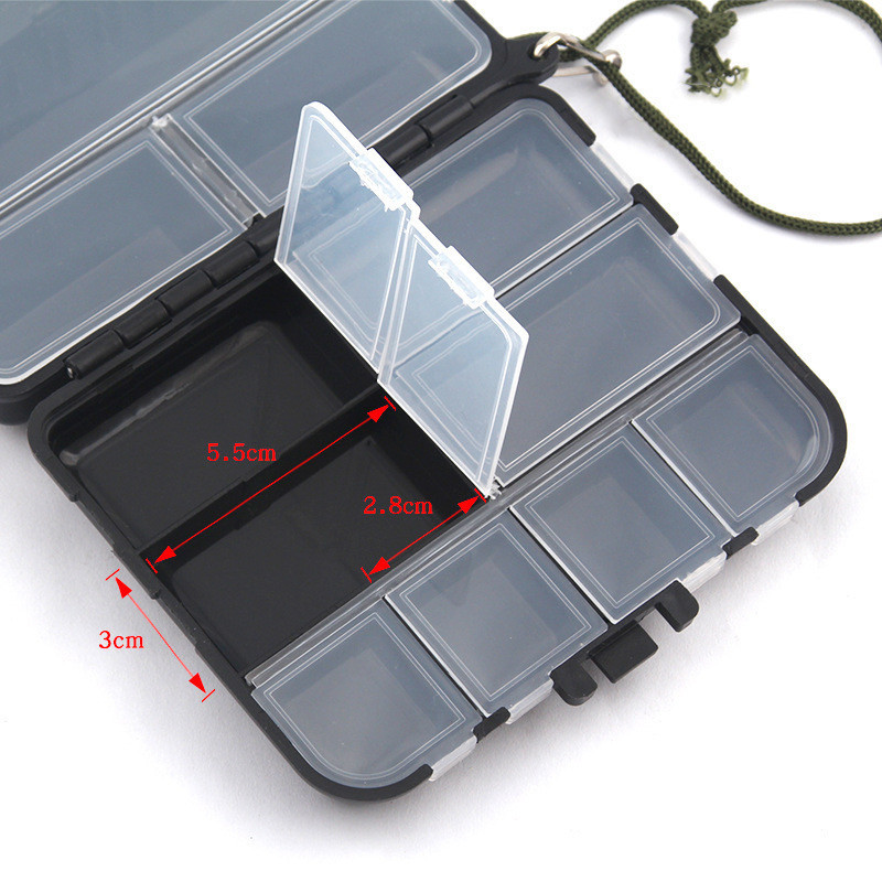 【COD】 หลายตารางแยกต่างหาก กล่องเก็บอุปกรณ์ตกปลา กล่องใส่เหยื่อตกปลา Fishing Tackle Box กล่องเคส - รูปที่ 5