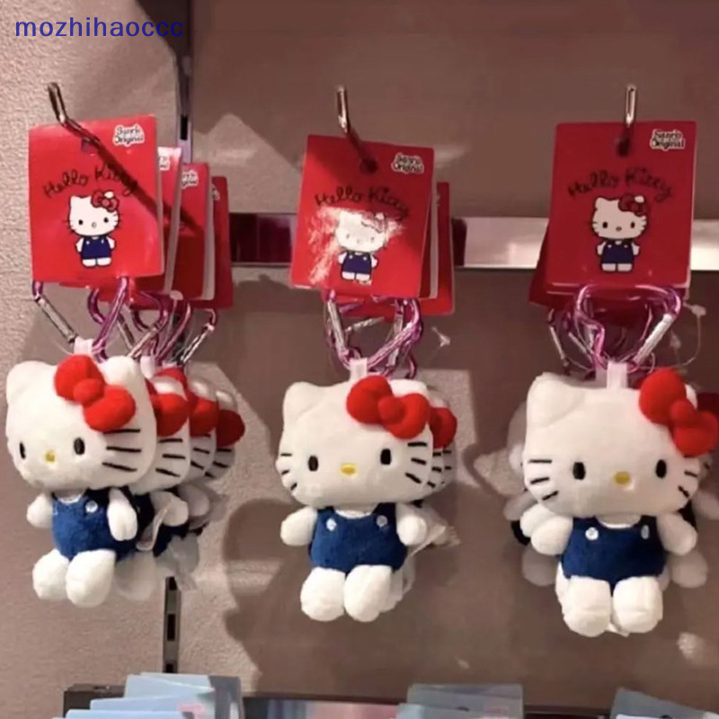 SANRIO [mozh] 10 ซม.Sanrio Hello Kitty พวงกุญแจตุ๊กตา Kawaii การ์ตูนหัวใจหัวเข็มขัดตุ๊กตาของเล่นจี้น่ารักกระเป๋าเป้สะพายหลังเครื่องประดับของขวัญ Charm [TH]