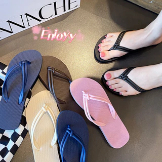 🍓EnJoy🍓 พร้อมส่ง (LT-QSO) รองเท้าแตะหูคีบ รองเท้าแตะสไตล์ เบาใส่สบาย ไม่หนัก