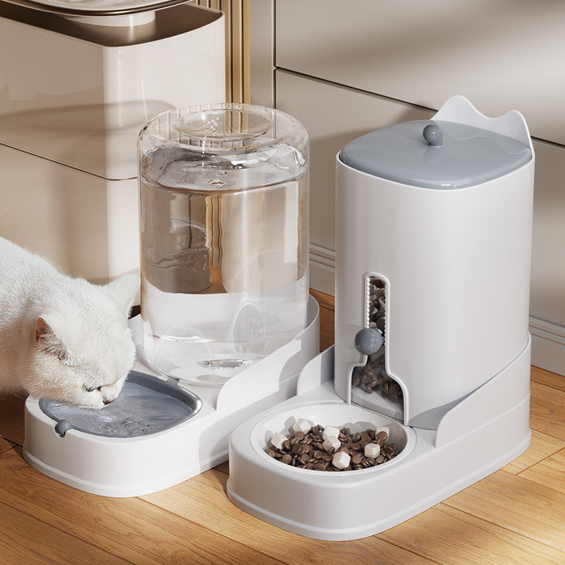 ชามอาหารแมว ที่ให้อาหารแมวอัตโนมัติ ที่ให้อาหารสัตว์เลี้ยง ที่ให้น้ำสัตว์เลี้ยง ที่ให้อาหาร-น้ำอัตโนมัติ - รูปที่ 4