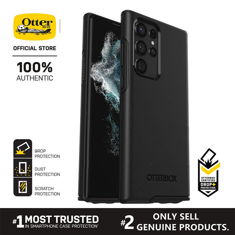 SAMSUNG Otter Box Symmetry Seriesซิลิโคน + PCสําหรับSamsung Galaxy S24ultra S24 S23 Ultra S23plus S24 + S23 + S23 Plus Otterbox Stardustฝาครอบโทรศัพท์