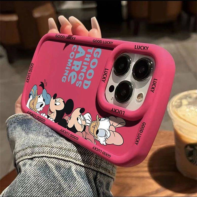 Mickey New Bubble Frame Iphone15 Apple 14 Phone Case 13promax Drop-Resistant 11 Cartoon 12 Soft Case Xs Ioyp