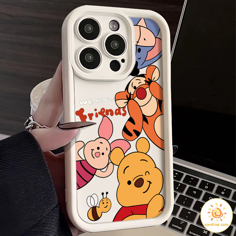 ลายการ์ตูนครอบครัววินนี่เดอะพูห์ ไอโฟน11 For iPhone12 13 14 15Pro MAX X XS XR XS 6 7 8Plus SE2020 เคสโทรศัพท์