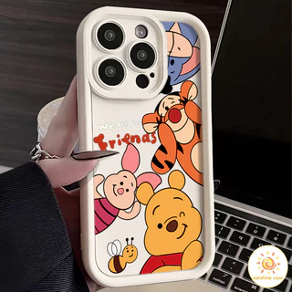 ลายการ์ตูนครอบครัวการ์ตูนหมี เคสสำหรับไอโฟน11 For iPhone12 13 14 15Pro MAX X XS XR XS 6 7 8Plus SE2020 เคสโทรศัพท์