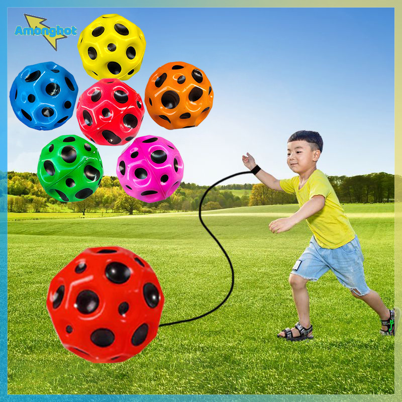 Amonghot> ข้อมือ Return Ball Space Ball กีฬาข้อมือลูกบอลบน String ยาง Rebound Balls สายรัดข้อมือของเล่นเด็กของขวัญเด็กออกกําลังกายใหม่