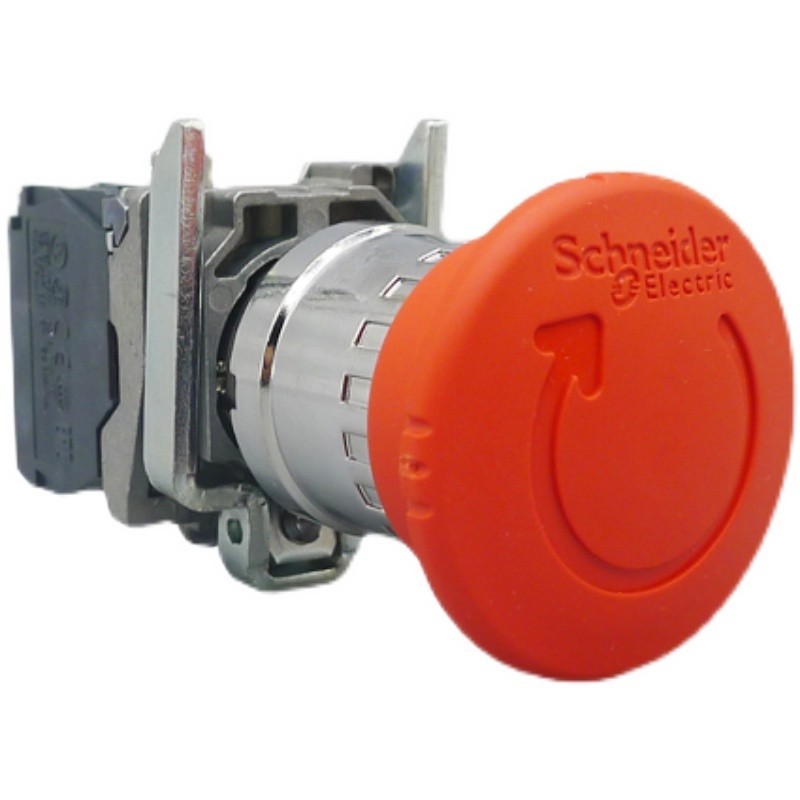 ยี่ห้อใหม่ของแท้ Schneider XB4 ปุ่มหยุดฉุกเฉิน ZB4BS844 XB4BS8442 XB4BS8445 หัวเห็ด