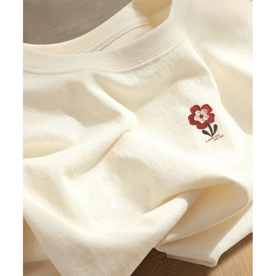 （จัดส่งตลอด 24 ชั่วโมง）OOOK OfficialOfficial - My Heart Blooms Tee
