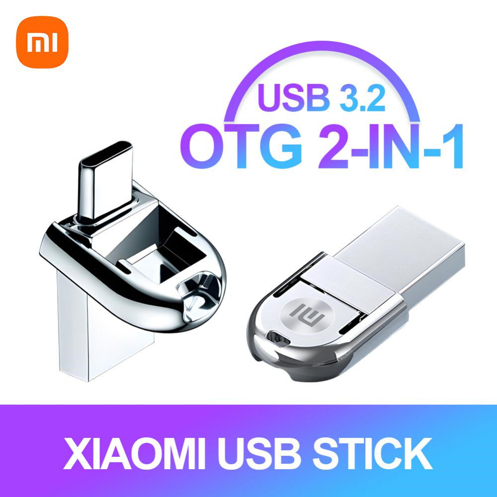 Xiaomi 2-IN-1 USB 2TB Pen drive  High Speed Flash Drives Mental Usb 1TB 512GB Usb Type-C Drive High-Speed Portable Memor