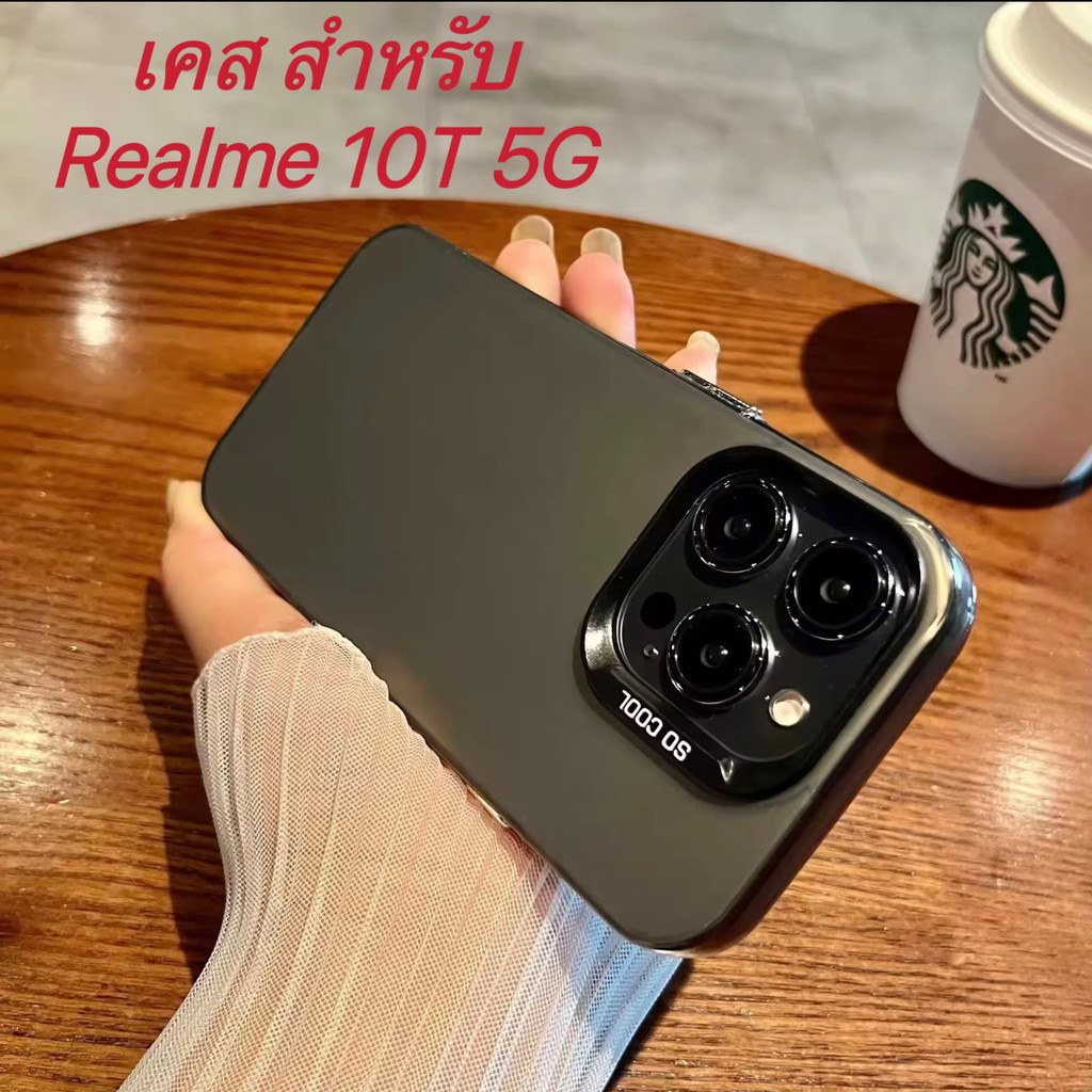 เคสโปร่งแสง IMD Case for Realme 10T 5G OPPO A6Pro Vivo V60lite เคสกันกระแทกสีพื้นแบบเงา เปิดกล้องกันปุ่มขอบนิ่มหลังแข็ง