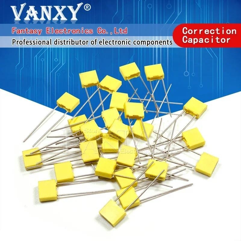 20pcs Polypropylene ความปลอดภัยฟิล์มพลาสติก 100V 1nf ~ 470nF 100nf 220nf 10nf 47uf 22nf 1nf 0.47uf 0.1uf 330nf Correction ตัวเก็บประจุอิเล็กทรอนิกส์ส่วนประกอบ
