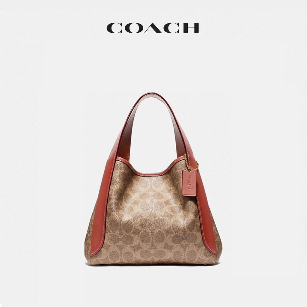 Coach สุภาพสตรี Hadley Hobo 21กระเป๋าพระจันทร์ครึ่งเสี้ยวกระเป๋าถือกระเป๋านุ่มความจุขนาดใหญ่ คำแนะนำ