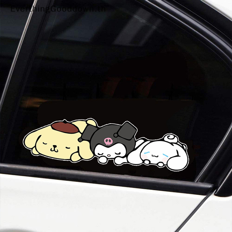 Ever Sanrio Kawaii สติกเกอร์ Cinnamoroll Kuromi รถหน้าต่างสติกเกอร์ตกแต่งสําหรับรถบรรทุกรถยนต์รถจักรยานยนต์จักรยานยานพาหนะ TH