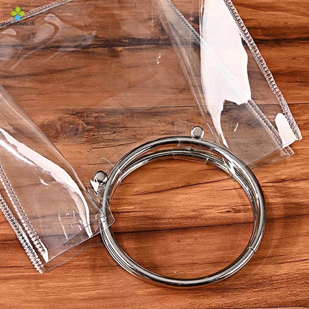 Lfinds Tote Bag Fashion Simple Metal Round Storage Bag Wedding Candy Bag Gift Bag PVC Transparent Bag
