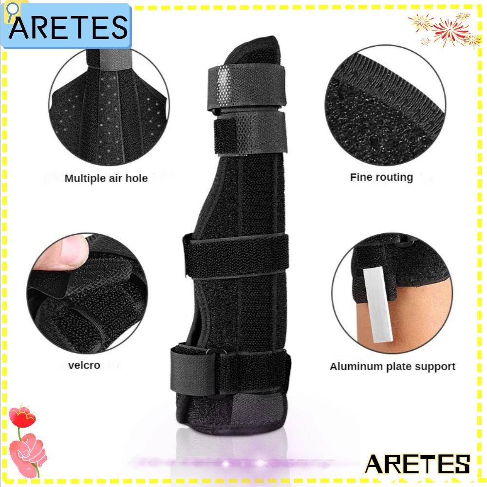 Aretes Metacarpal Splint Brace, Protector Fixed Finger Brace, Fracture Splint Support Immediat Relie Adjustable Splint Left/Right Hand