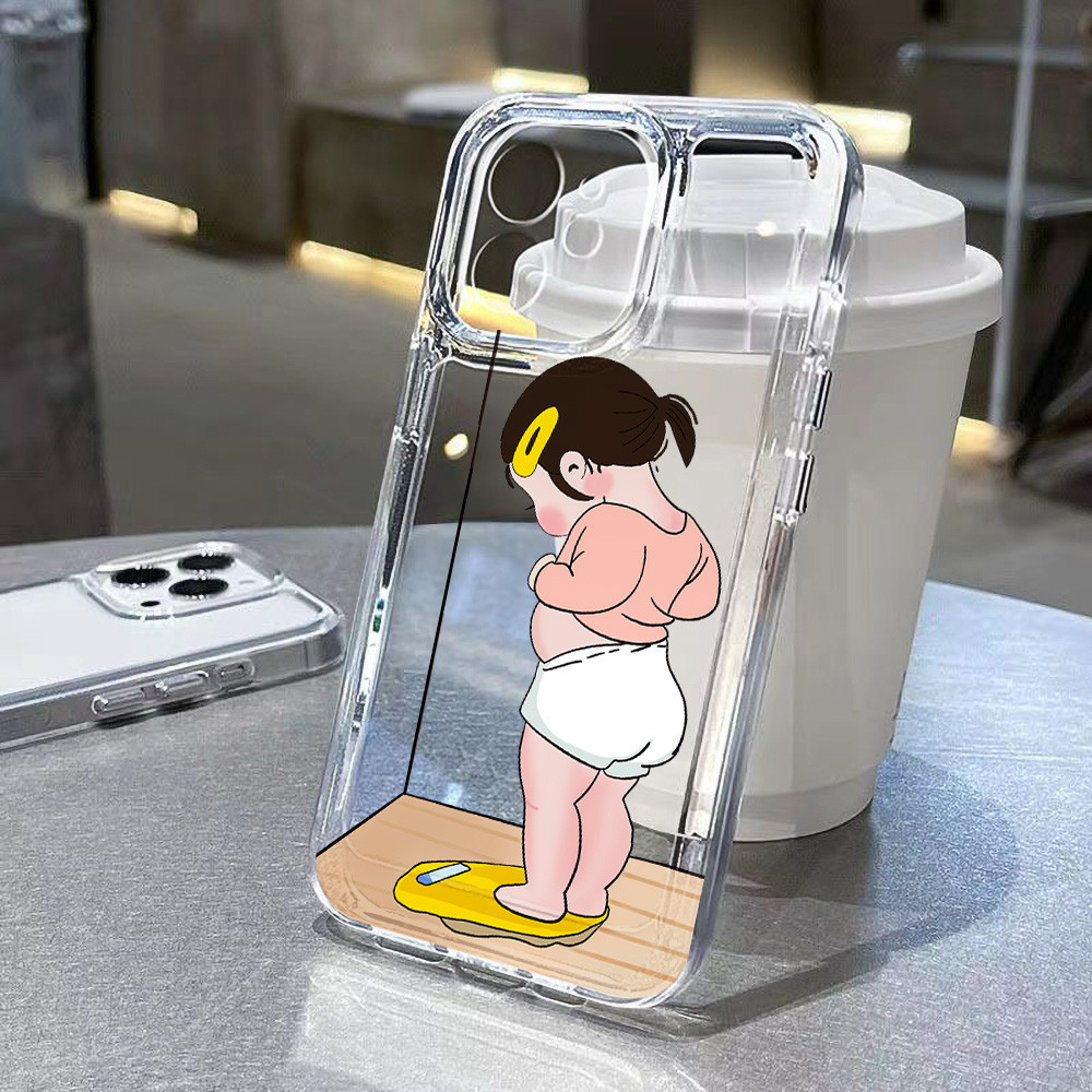 Space Case for iPhone 17 16 11 13 15 12 14 Pro Max X XS Max 7 8 15 14 Plus SE XR Clear TPU กันกระแทก เคสโทรศัพท์มือถือ