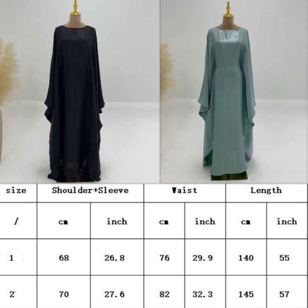 Nongyodye มุสลิม Maxi, Batwing Luxury Marocain Robe, เงา Abaya ดูไบ Ramadan Eid Kaftan ชุด Kebaya สําหรับผู้หญิง