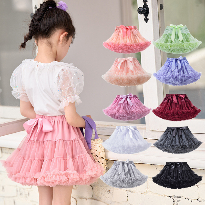 กระโปรงมิลานสไตล ์ คลาสสิกยุโรปอเมริกันกระโปรงเด ็ กเด ็ ก Pettiskirt สาวฤดูใบไม ้ ผลิฤดูร ้ อน tutu กระโปรงเจ ้ าหญิงกระโปรงตาข ่ าย