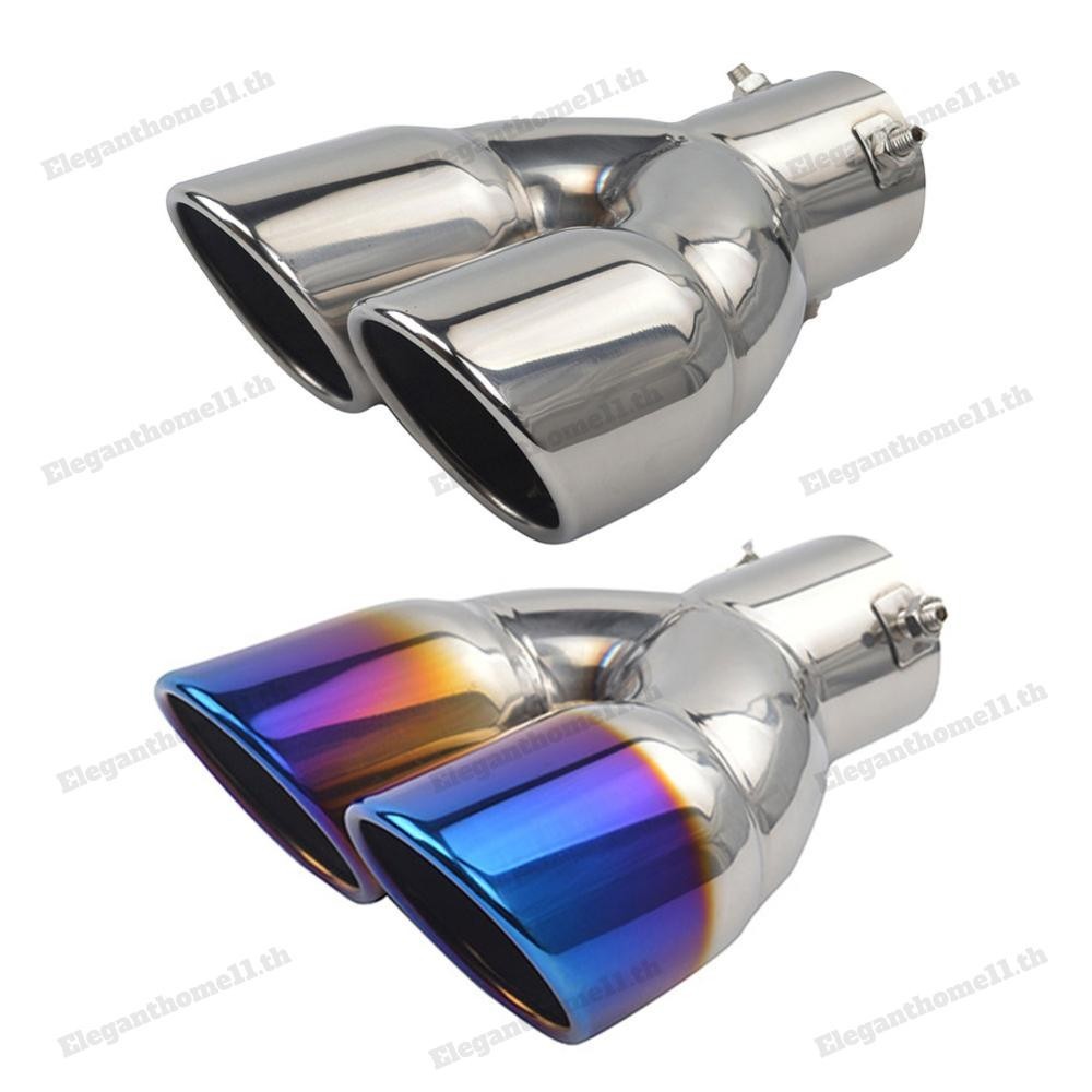 ปลายท ่ อไอเสียคู ่ Bolt-on ขอบรีด Slant Cut ปลายท ่ อไอเสีย 3 นิ ้ ว Inlet