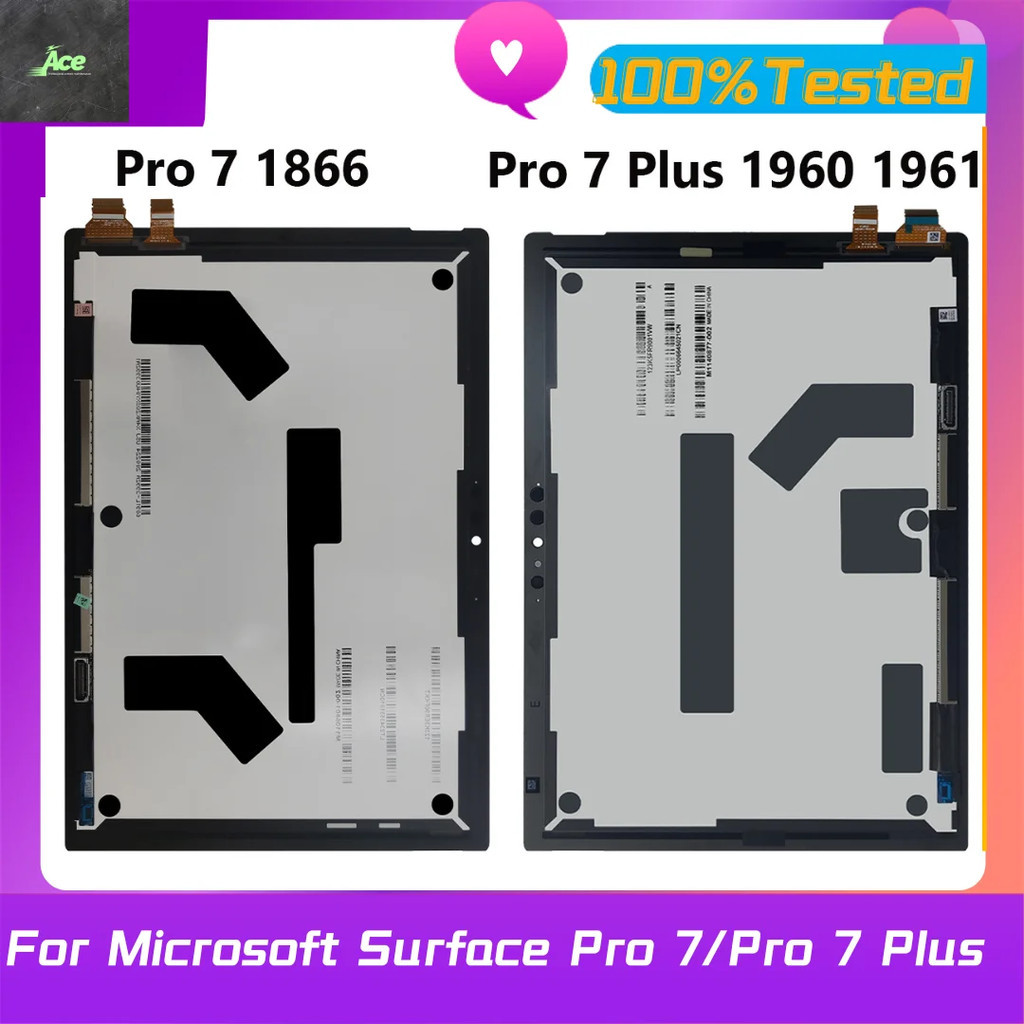 MICROSOFT 12.3 "สําหรับMicrosoft Surface Pro 7 1866 / Pro 7 Plus 1960 1961 จอแสดงผลLCD Touch Screen Digitizer Assembly